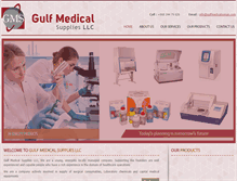 Tablet Screenshot of gulfmedicalsoman.com